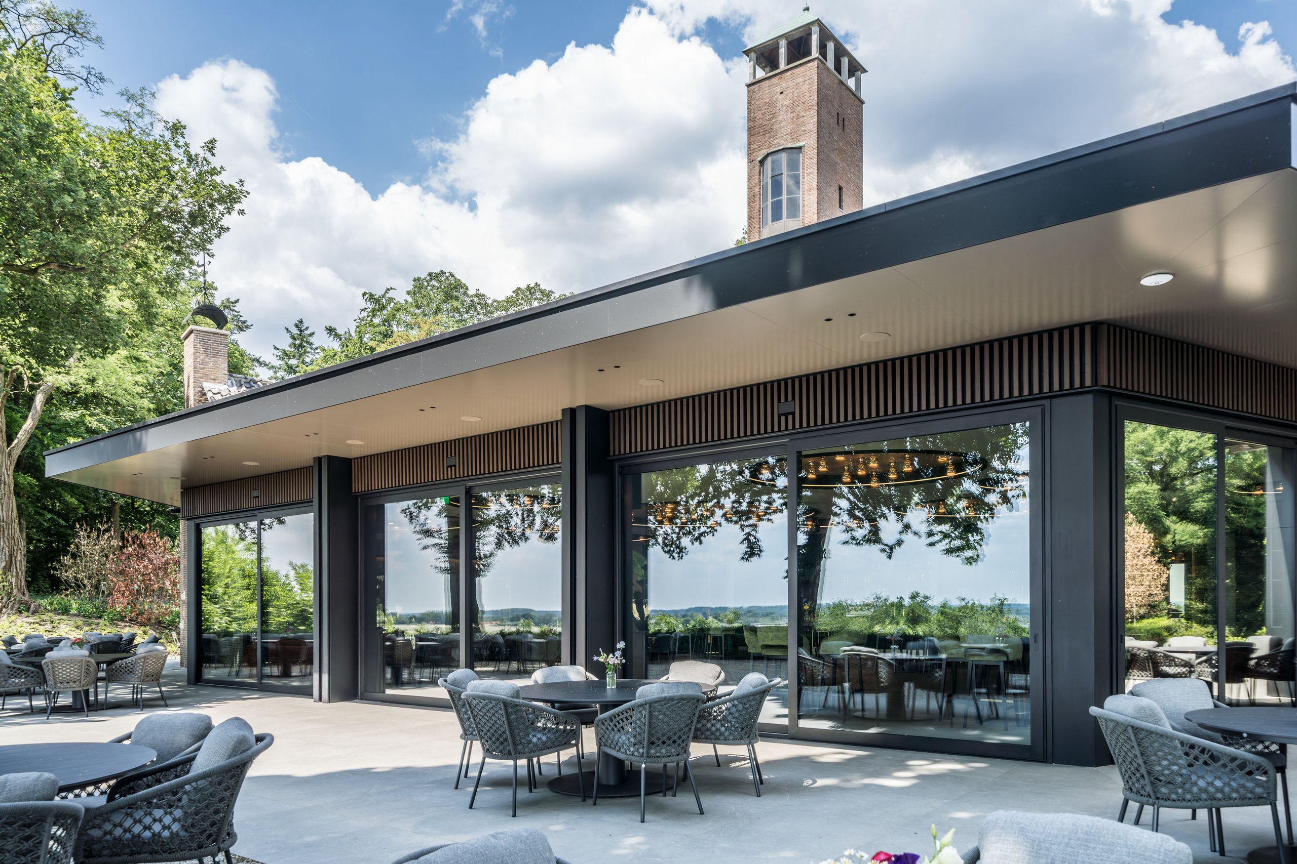 Overdekt terras van Zicht