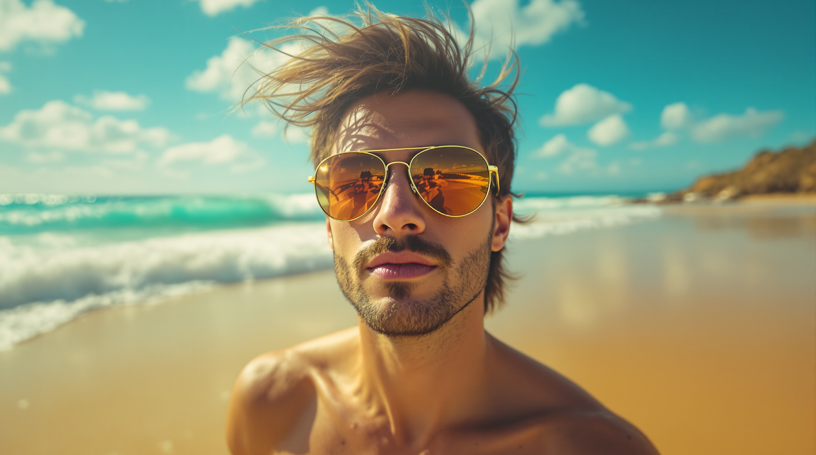 Sunglasses AI product photography for DTC Brands