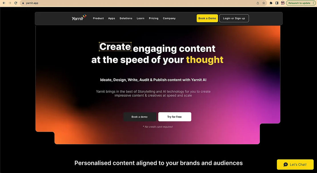 hyper-personalised content creation