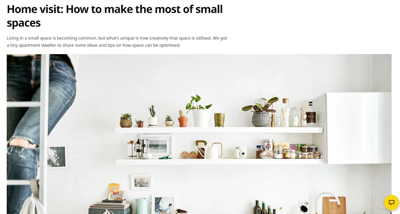 E-Commerce SEO strategy by IKEA to create seo content