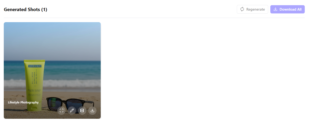 Output generation of sun screen on the beach