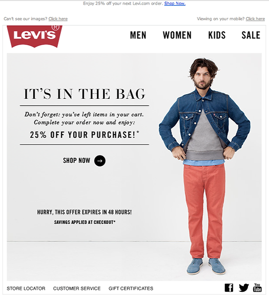 Levi's retargeting method