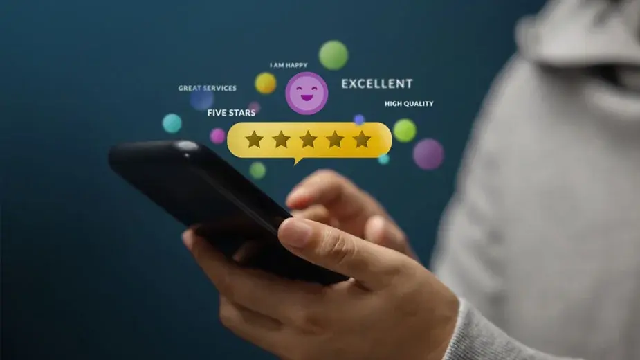 A picture representing customer review