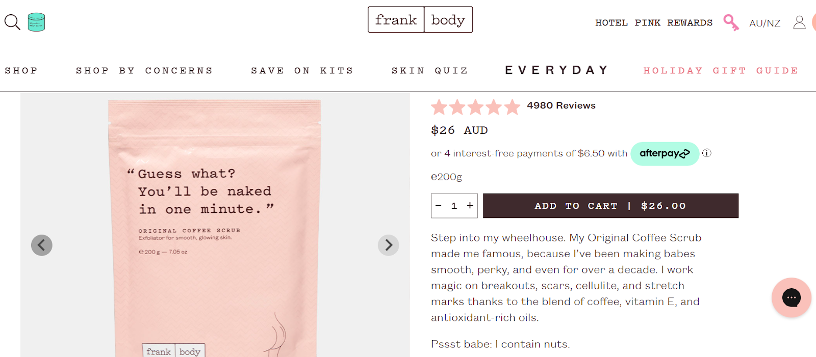 Product Listing Example: Shopify
