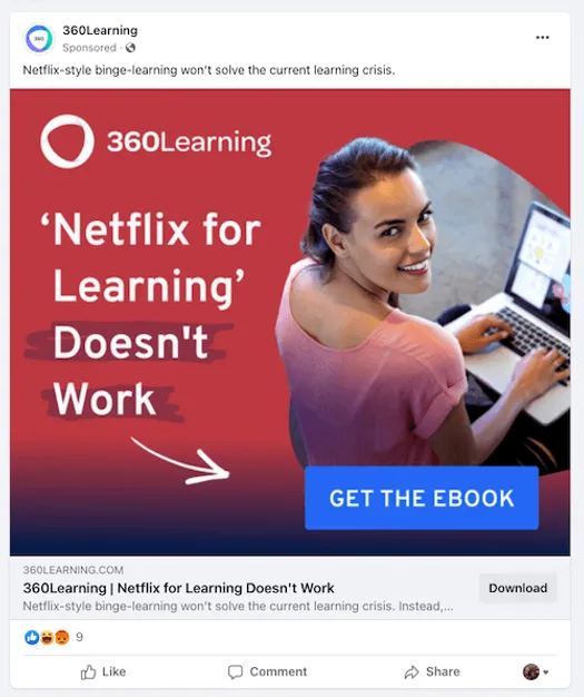 An example of meta ad copy