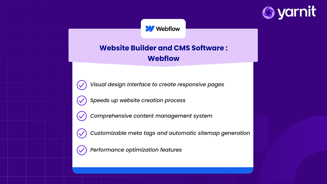 USPs of Webflow