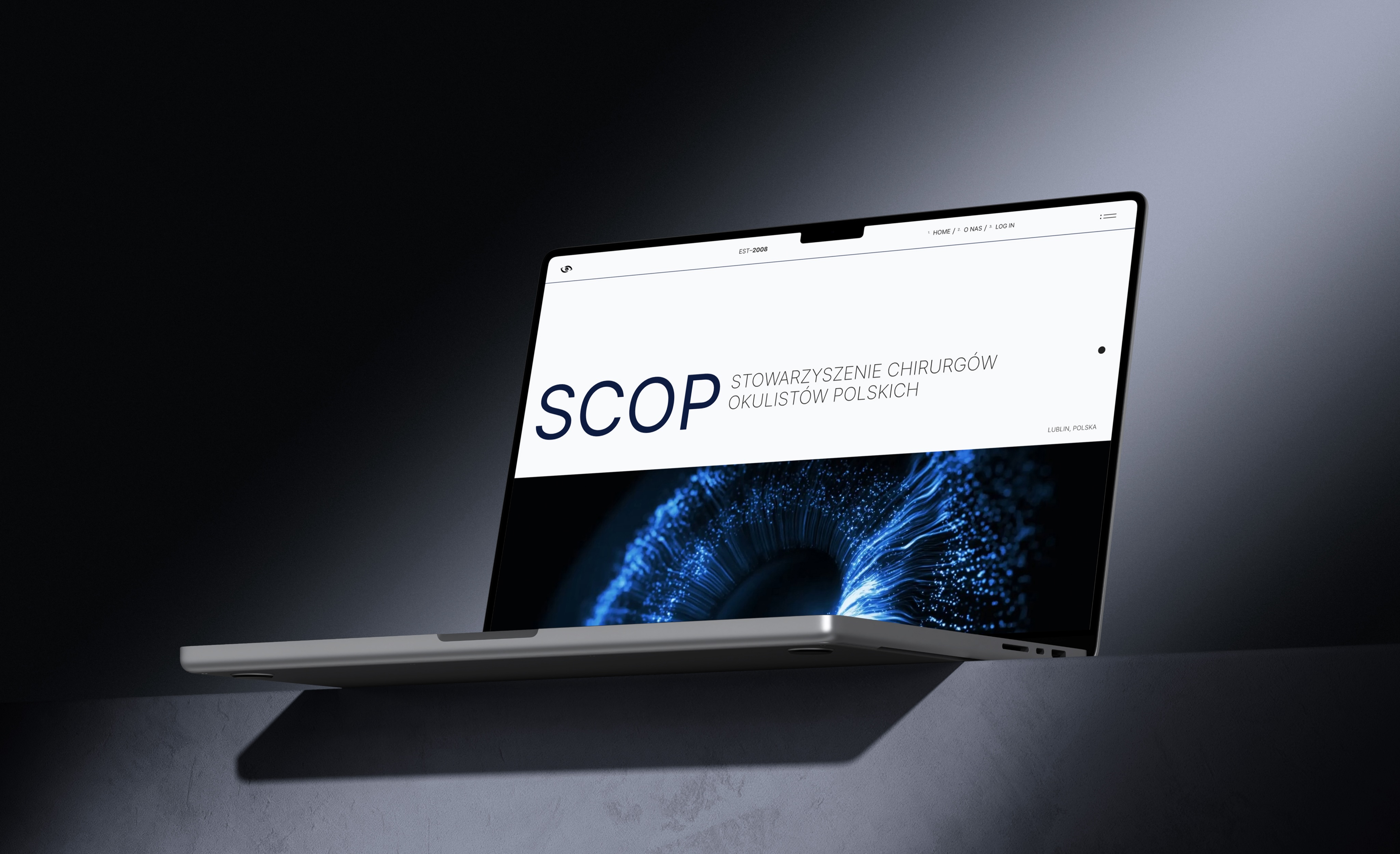SCOP website redesign shown on desktop and mobile