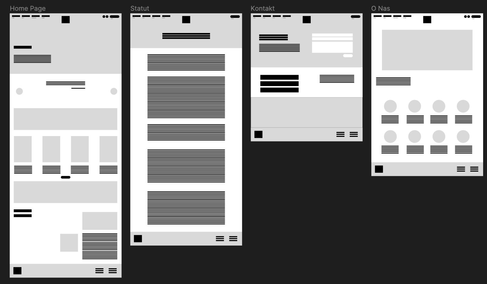 SCOP digital wireframes