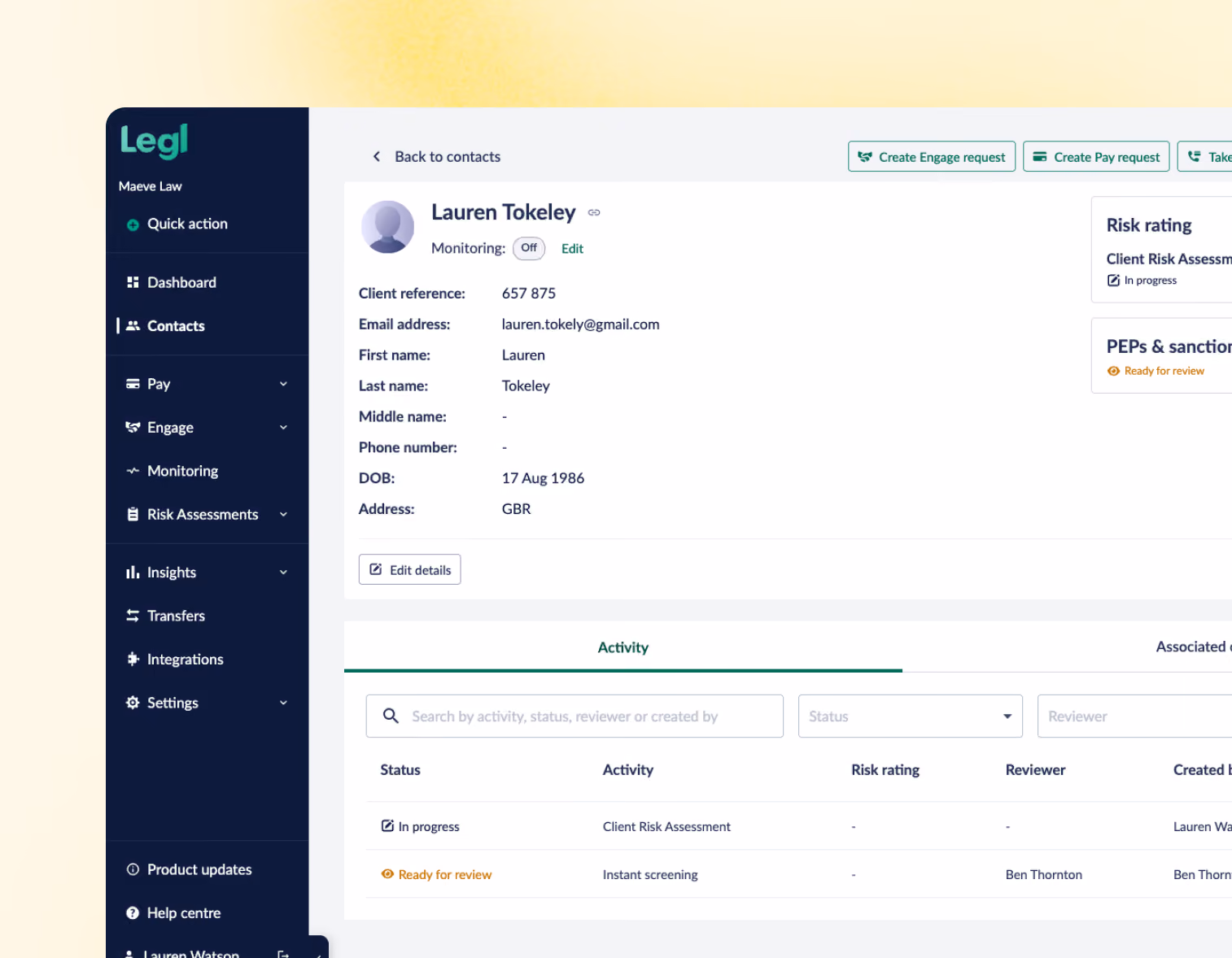 Client Onboarding
