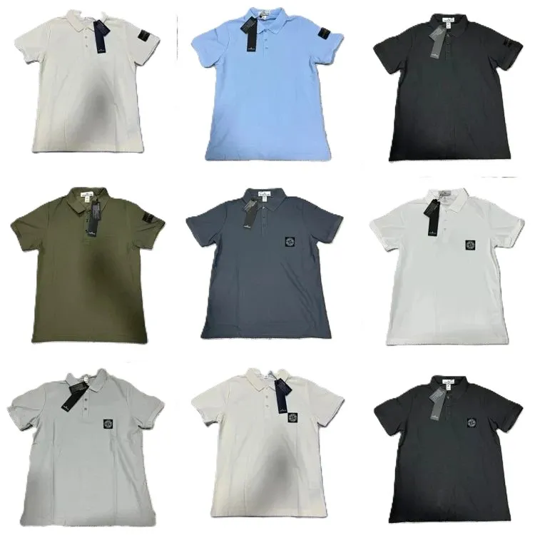 Stone Island Badge Polo Shirts