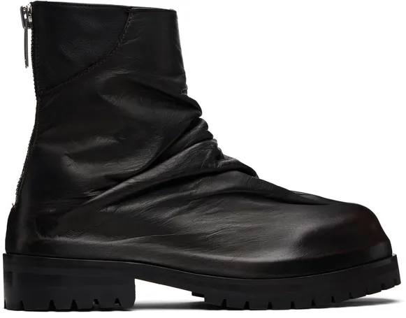 424 Marathon Black Boots