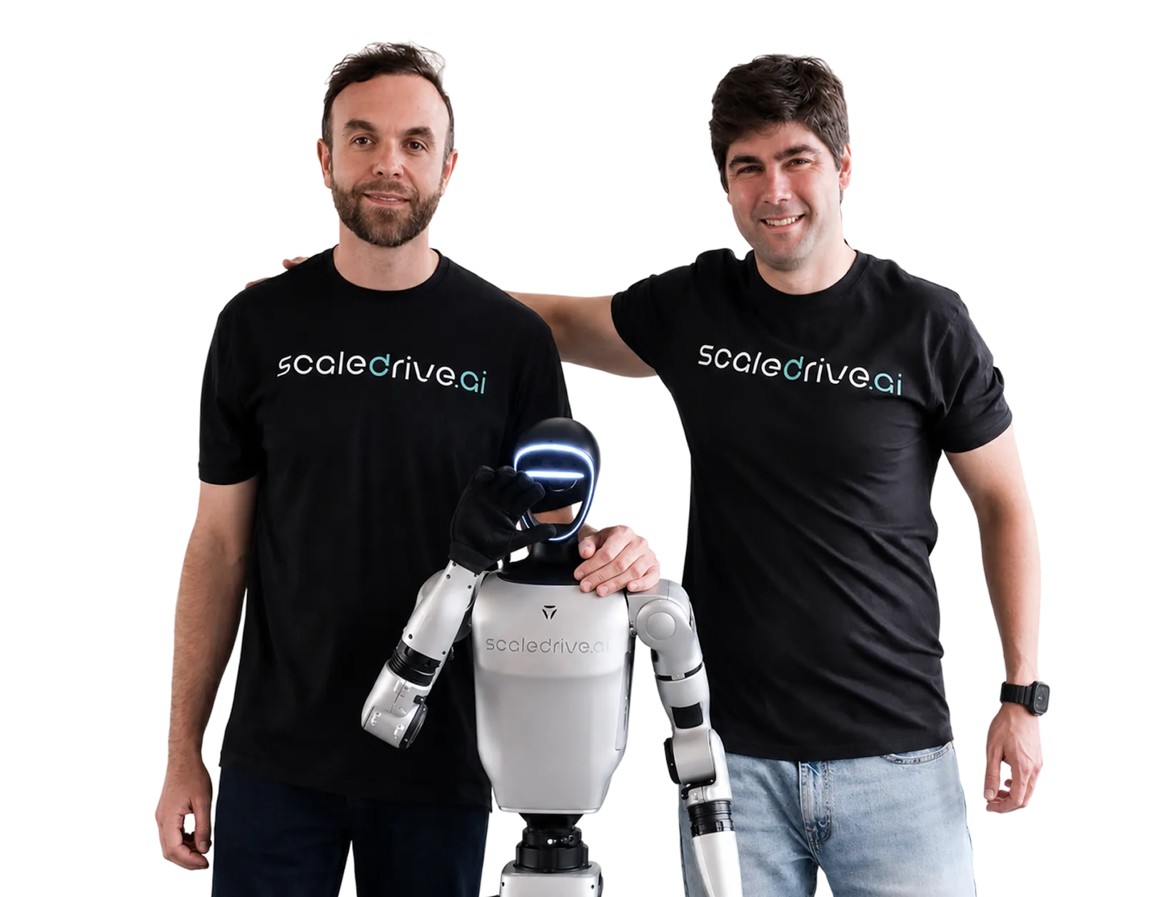 ScaleDrive team and robots on an industrial site