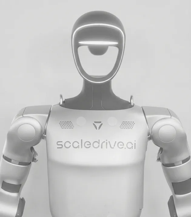 ScaleDrive humanoid robot, chest and head