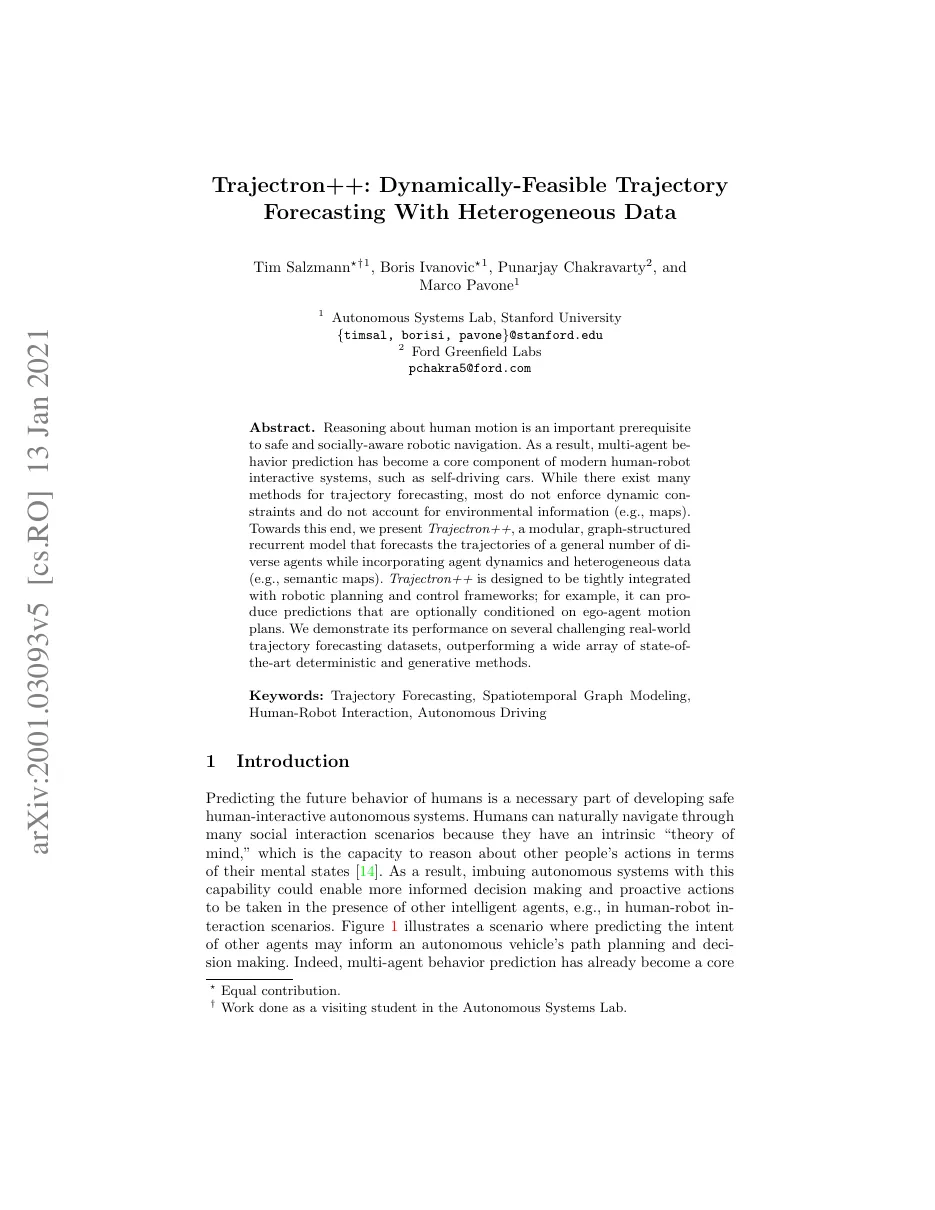 Trajectron++ paper