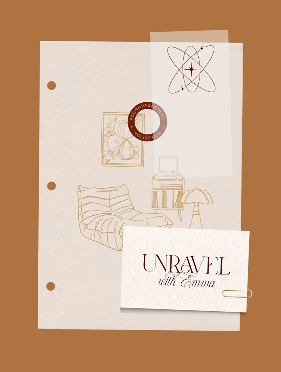Unravel mise en scène visuelle salon