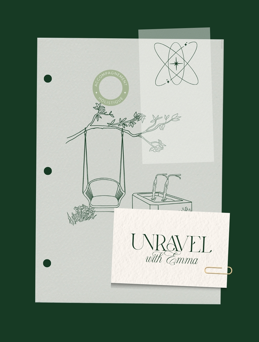 Unravel mise en scène visuelle jardin