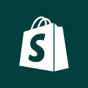 White Shopify shopping bag icon with a stylized letter S on a dark green background.