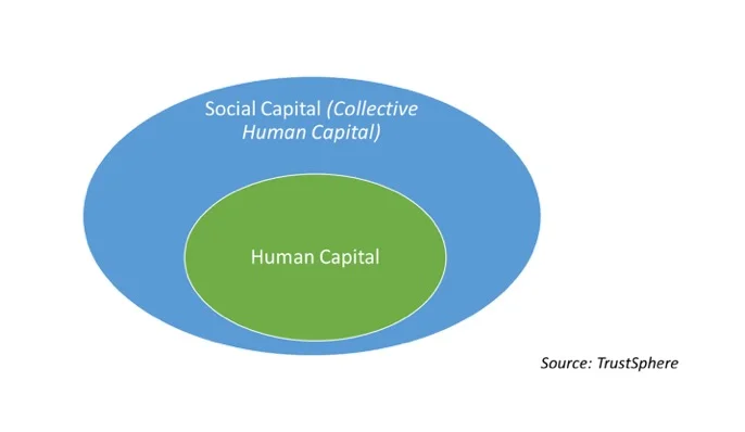  FIG 4: People management in Asia requires human capital to be a subset of social capital (Source: TrustSphere) 