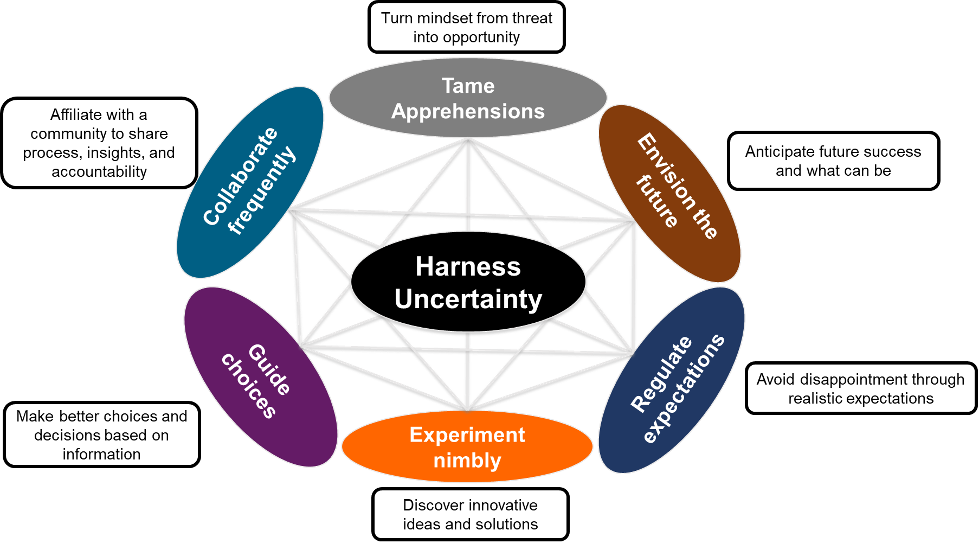 FIG 4 : Six Principles of Harnessing Uncertainty (Source: Dave Ulrich)
