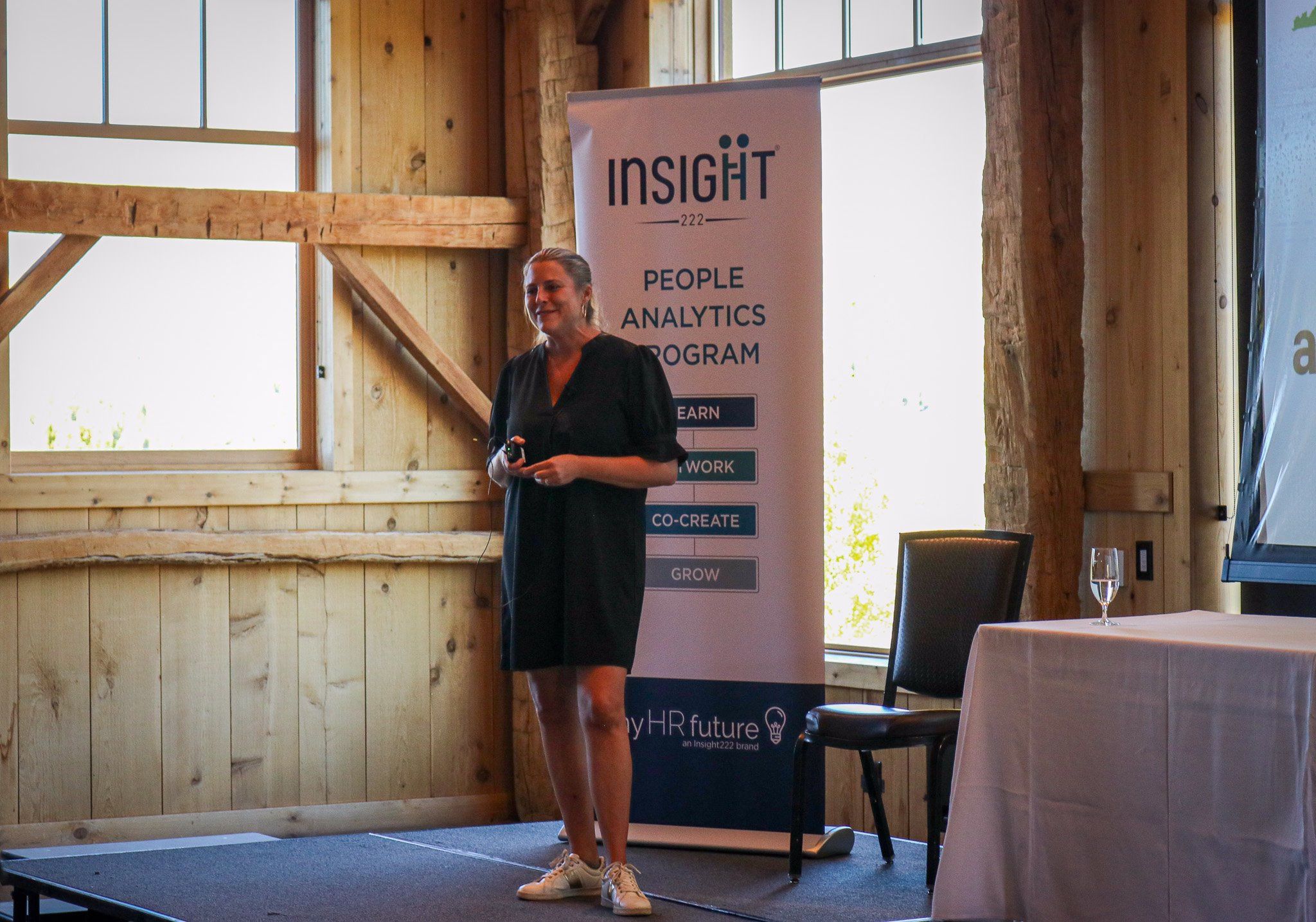 Isabel Naidoo speaking at the Insight222 Global Executive Retreat