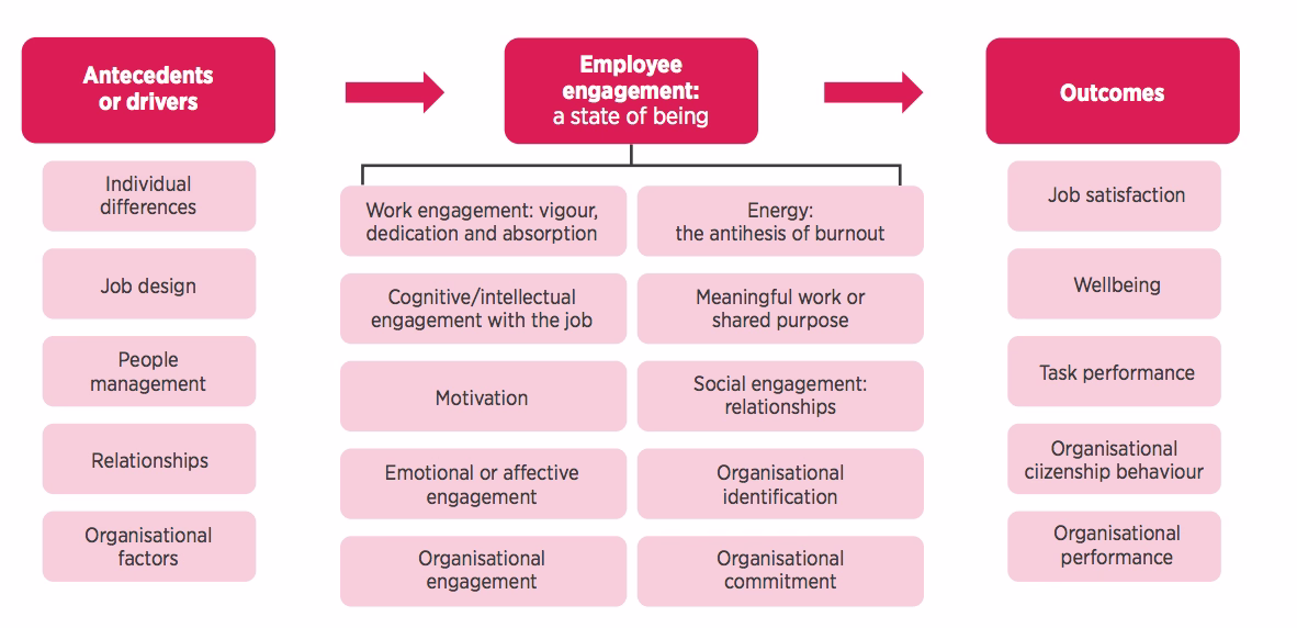 FIG 2 : A model of employee engagement as an umbrella term (Source: CIPD)