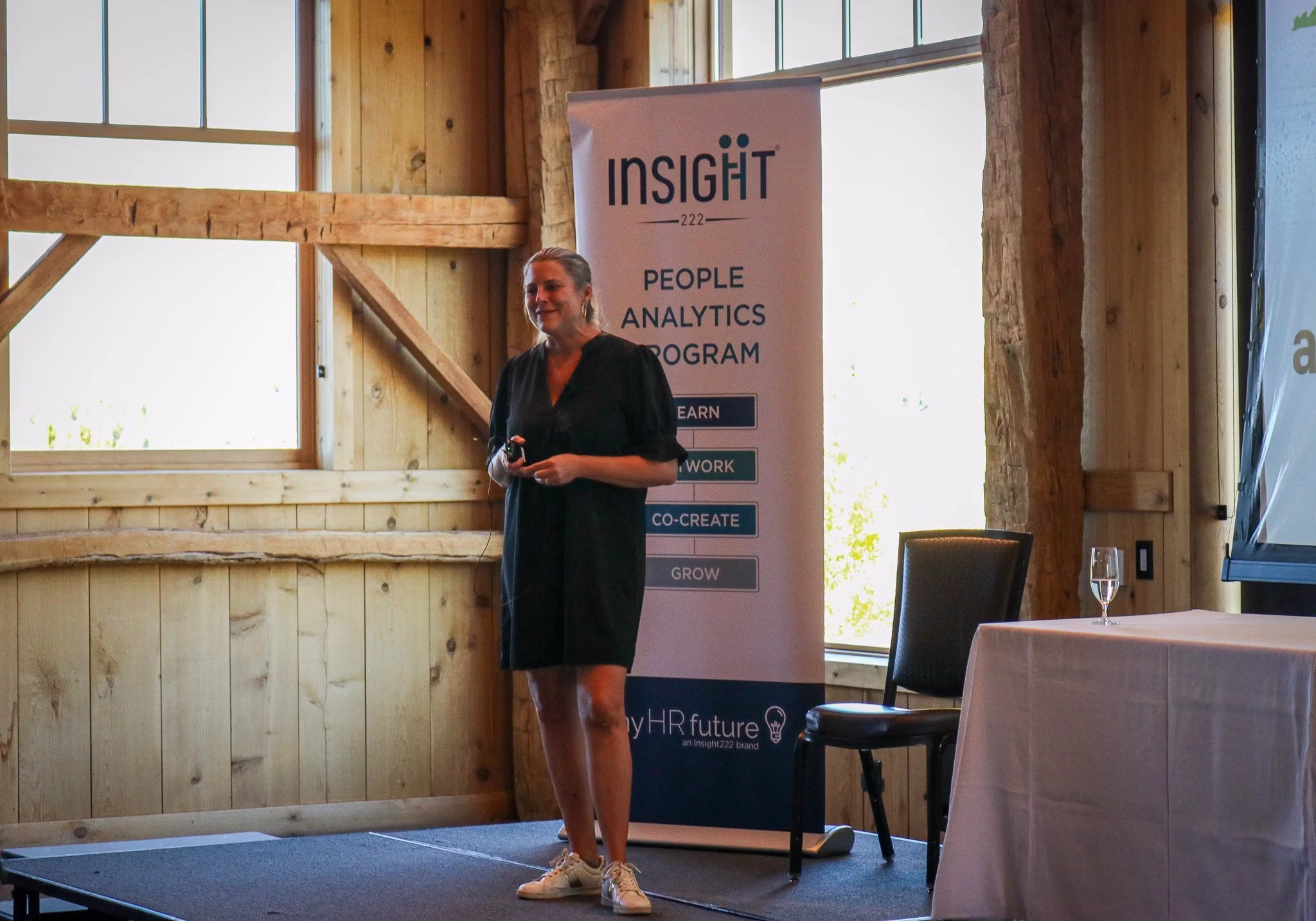 Isabel Naidoo speaking at the Insight222 Global Executive Retreat