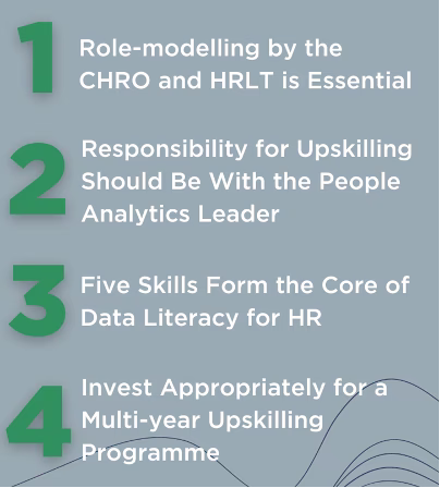  Figure 1. Key findings of the Insight222 Upskilling the HR Profession research (Source: Insight222 Upskilling the HR Profession: Building Data Literacy at Scale report) 