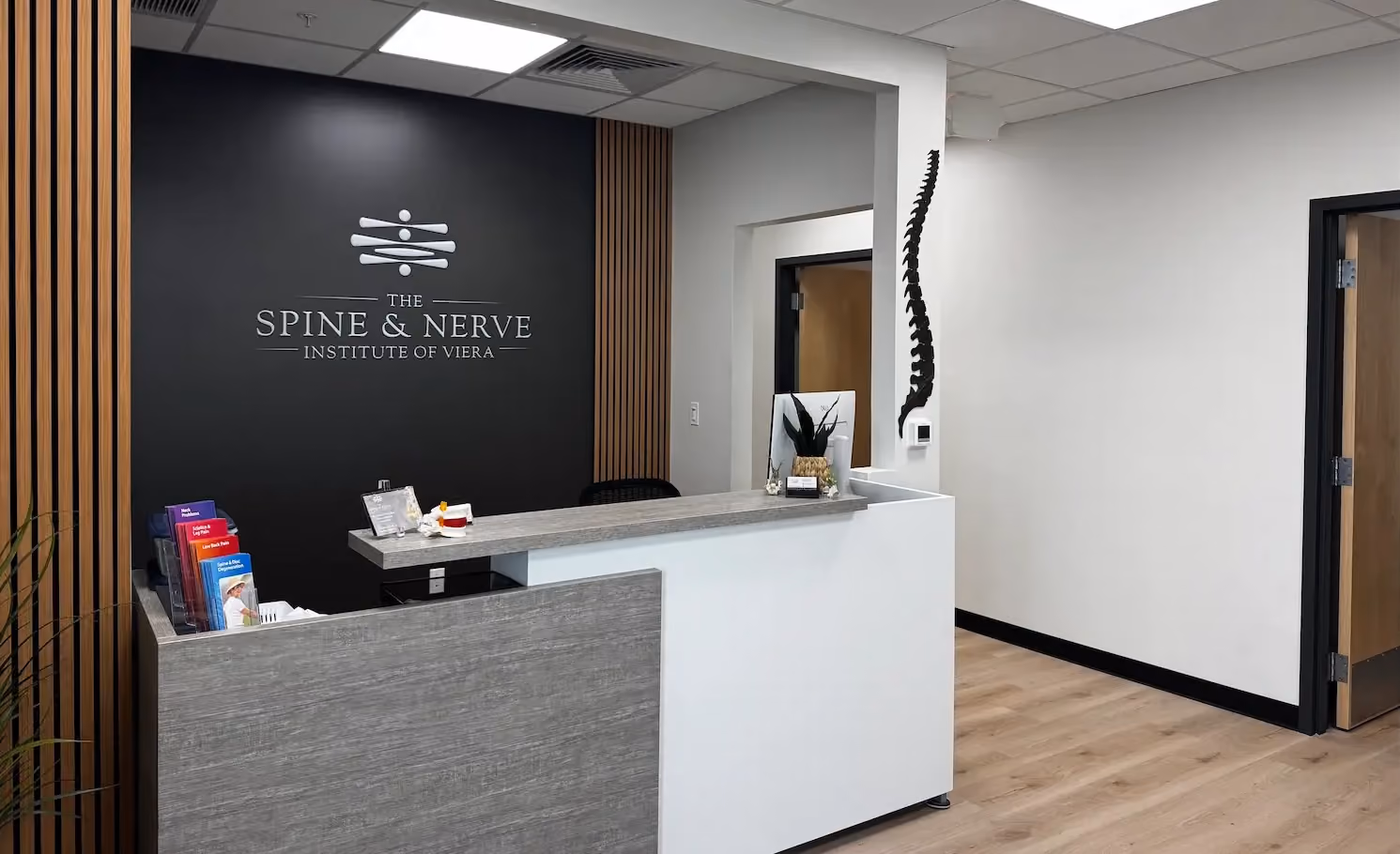 front desk of spine and nerve institute of viera