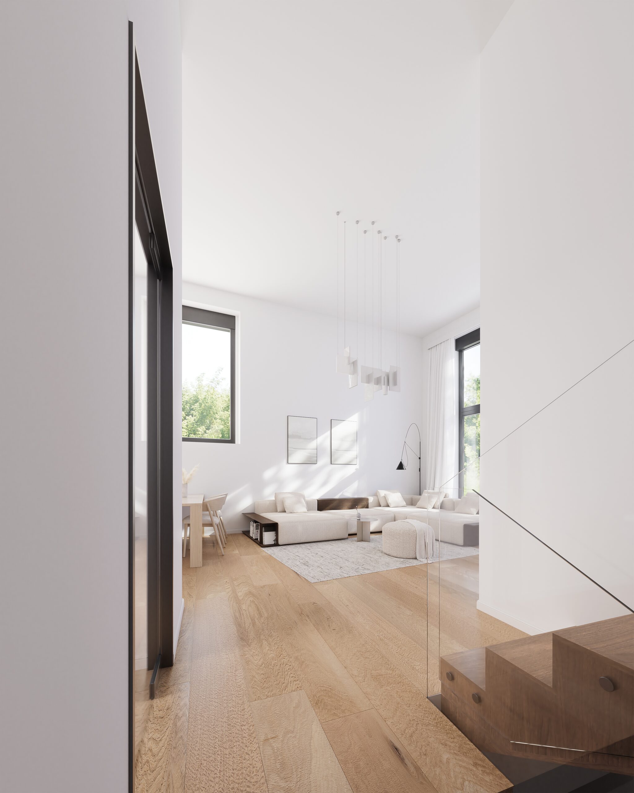 Loft-Wohnbereich mit 4,30 m Raumhöhe