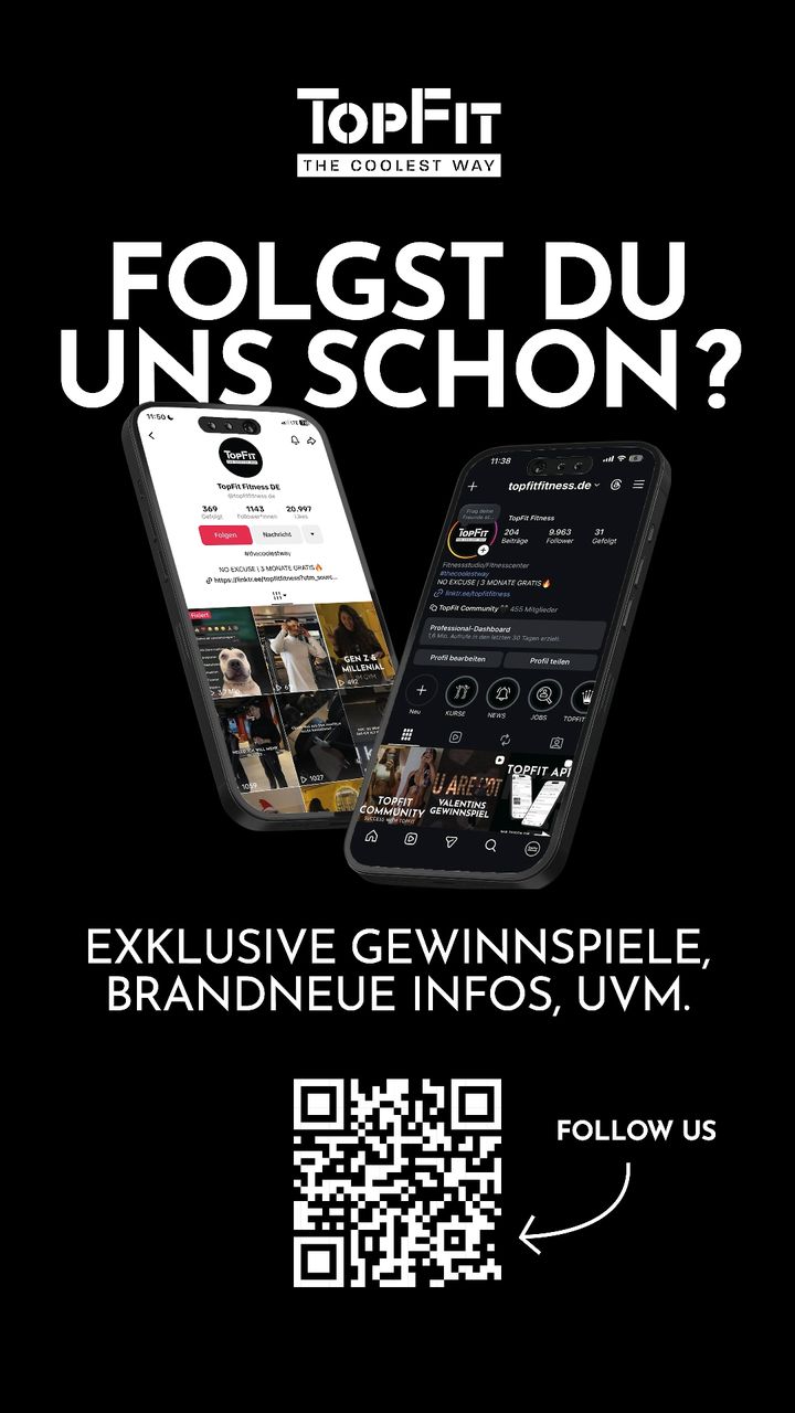 Hinweis auf die Social-Media-Kanäle auf dem Automatenscreen