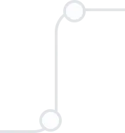 Simple gray corner bracket with circles on each end on a black background.