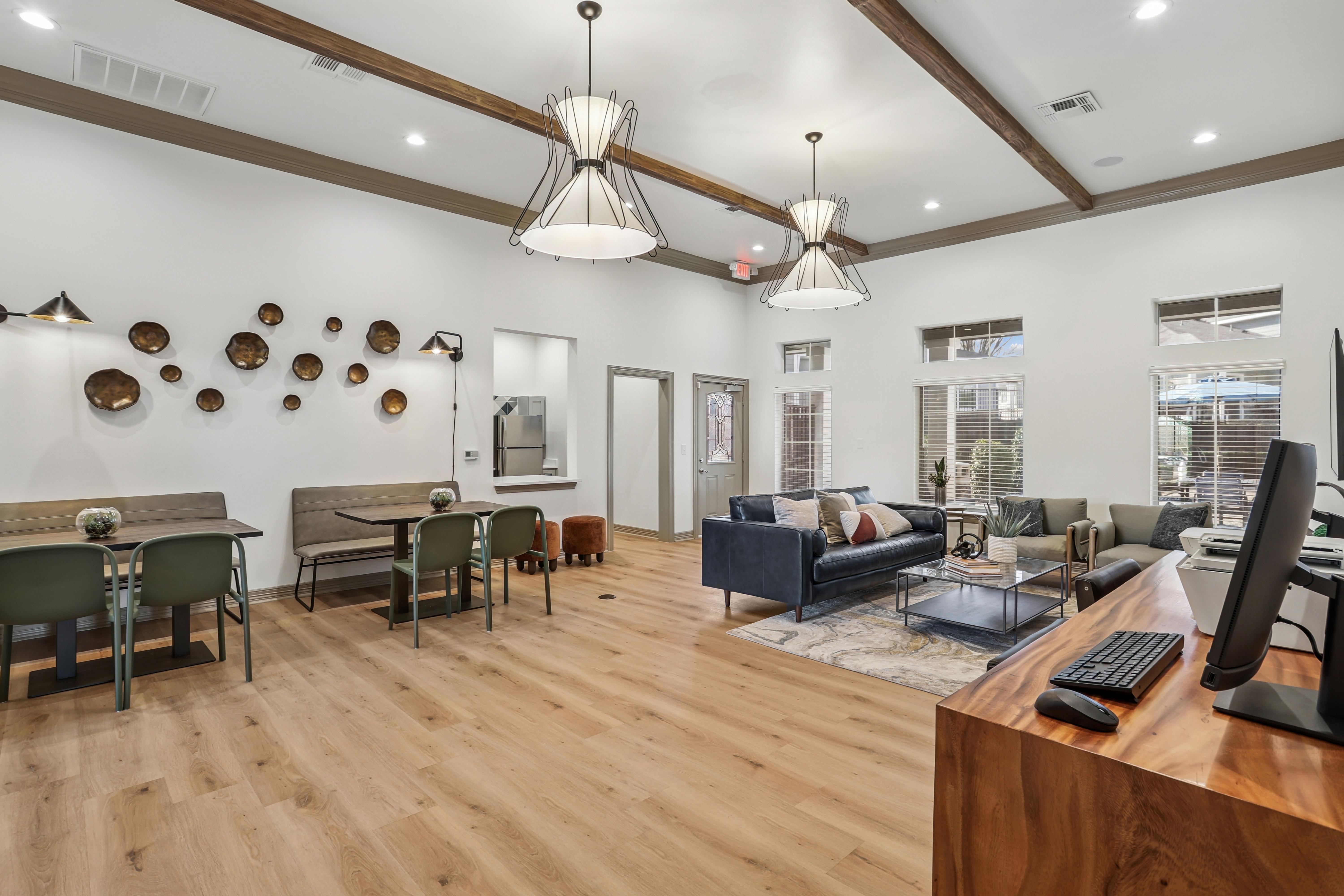 Leasing office lobby