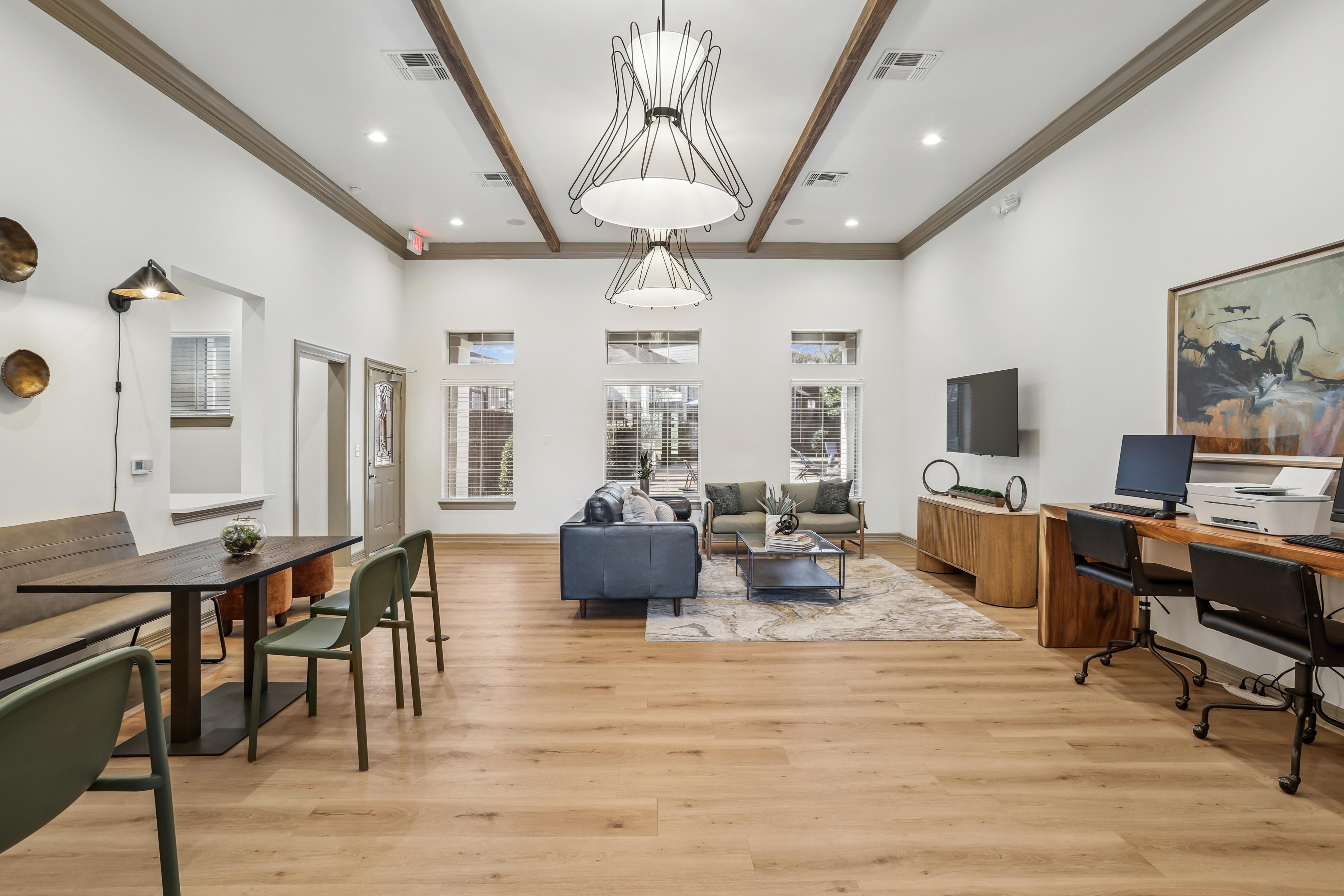 Leasing office lobby