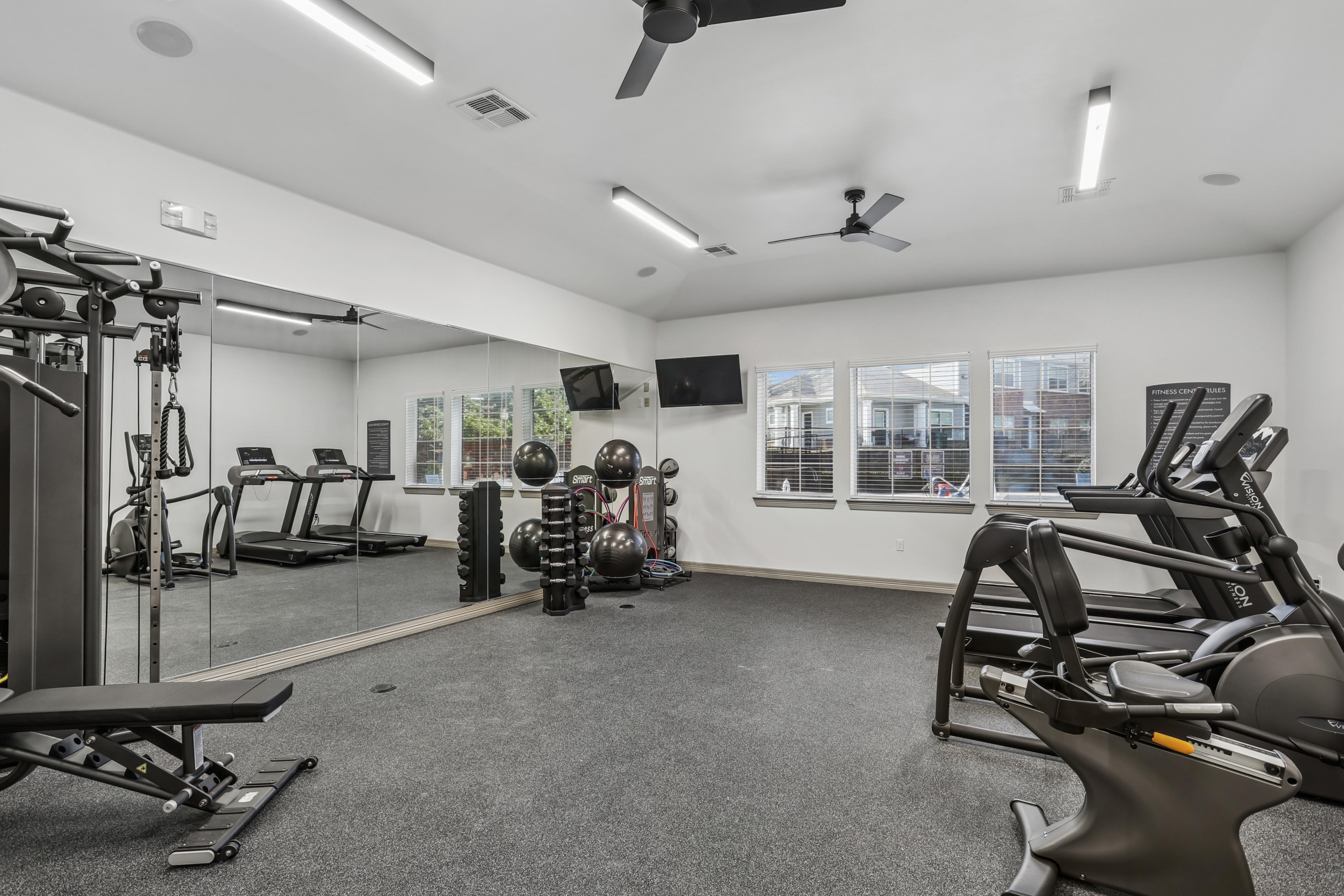 Fully equipped fitness center
