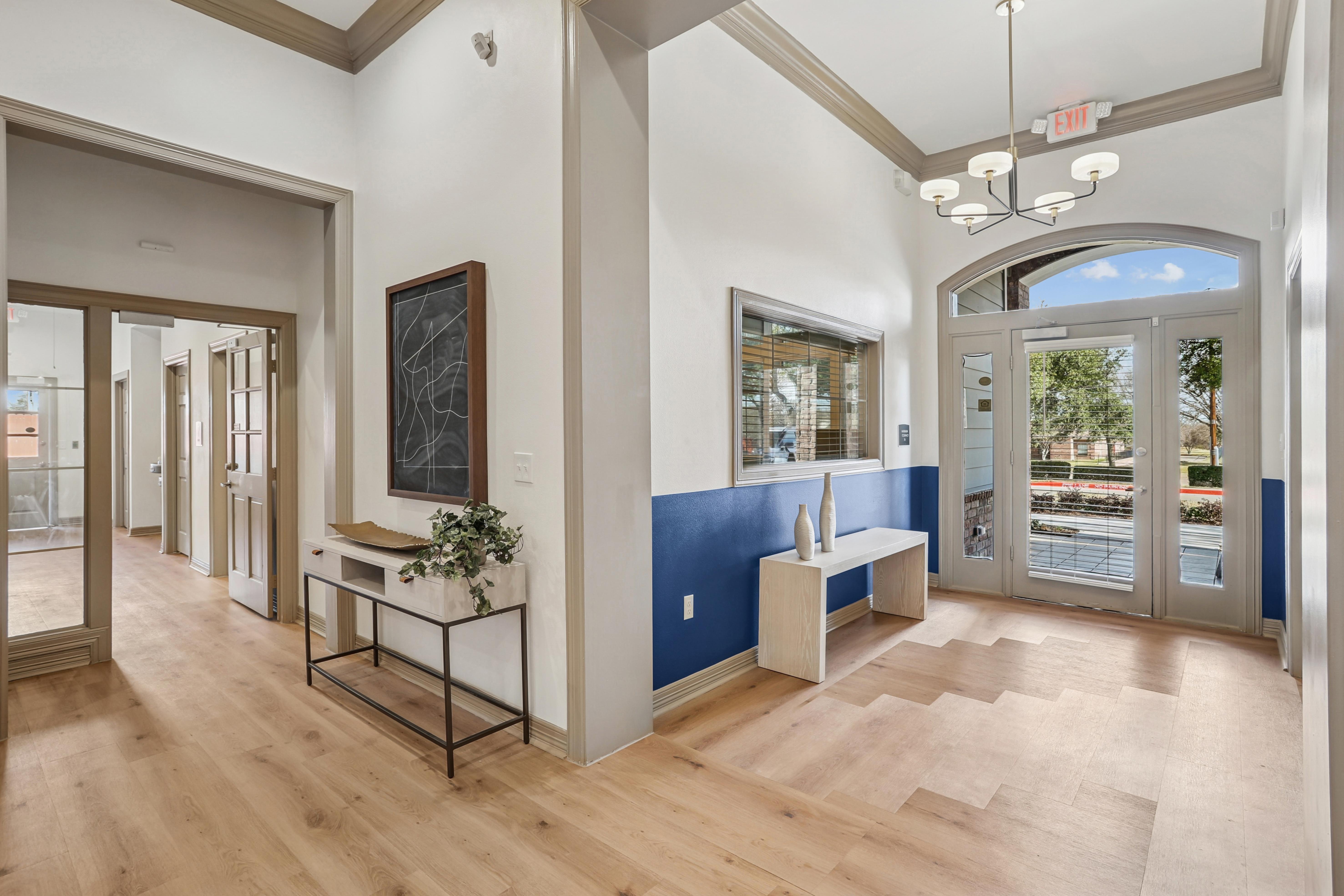 Entry to leasing office
