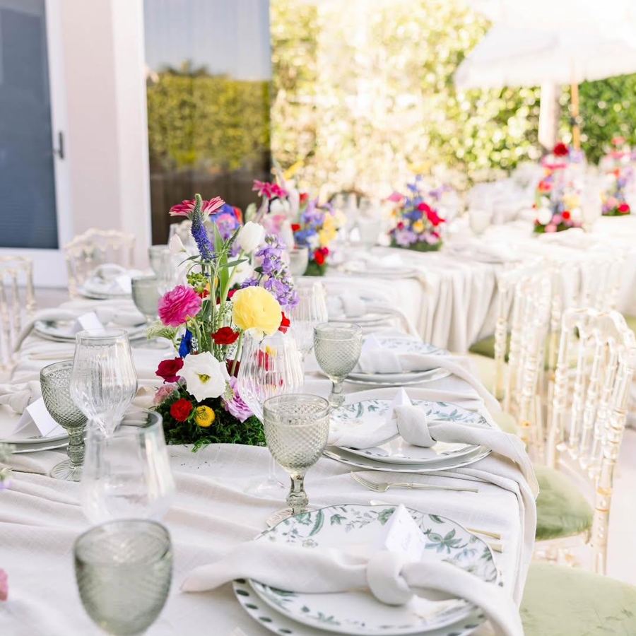 Bridal shower tablescape by POSH Rentals