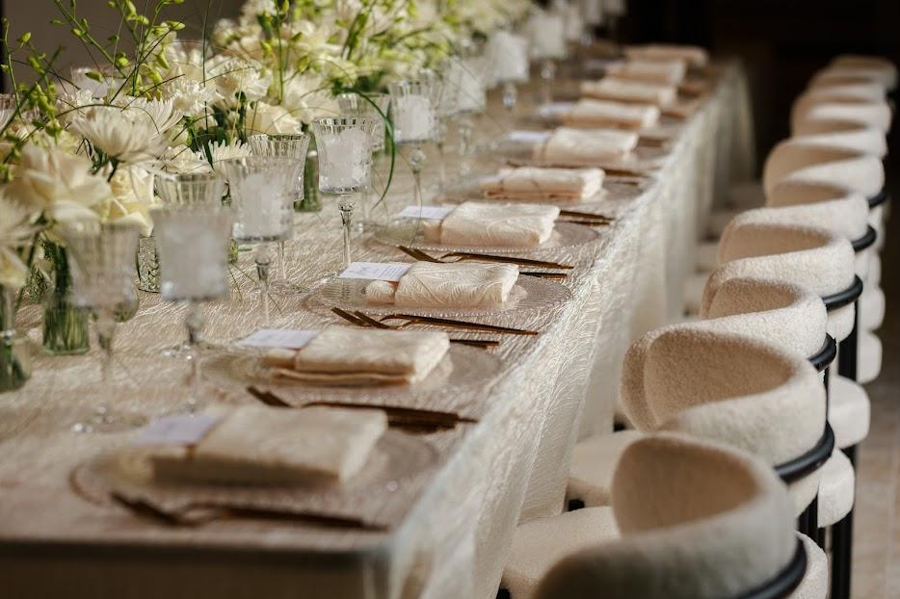 Private dinner party tablescape by POSH Rentals