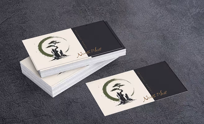 Abstract Arbori NW local artist business card design thumbnail