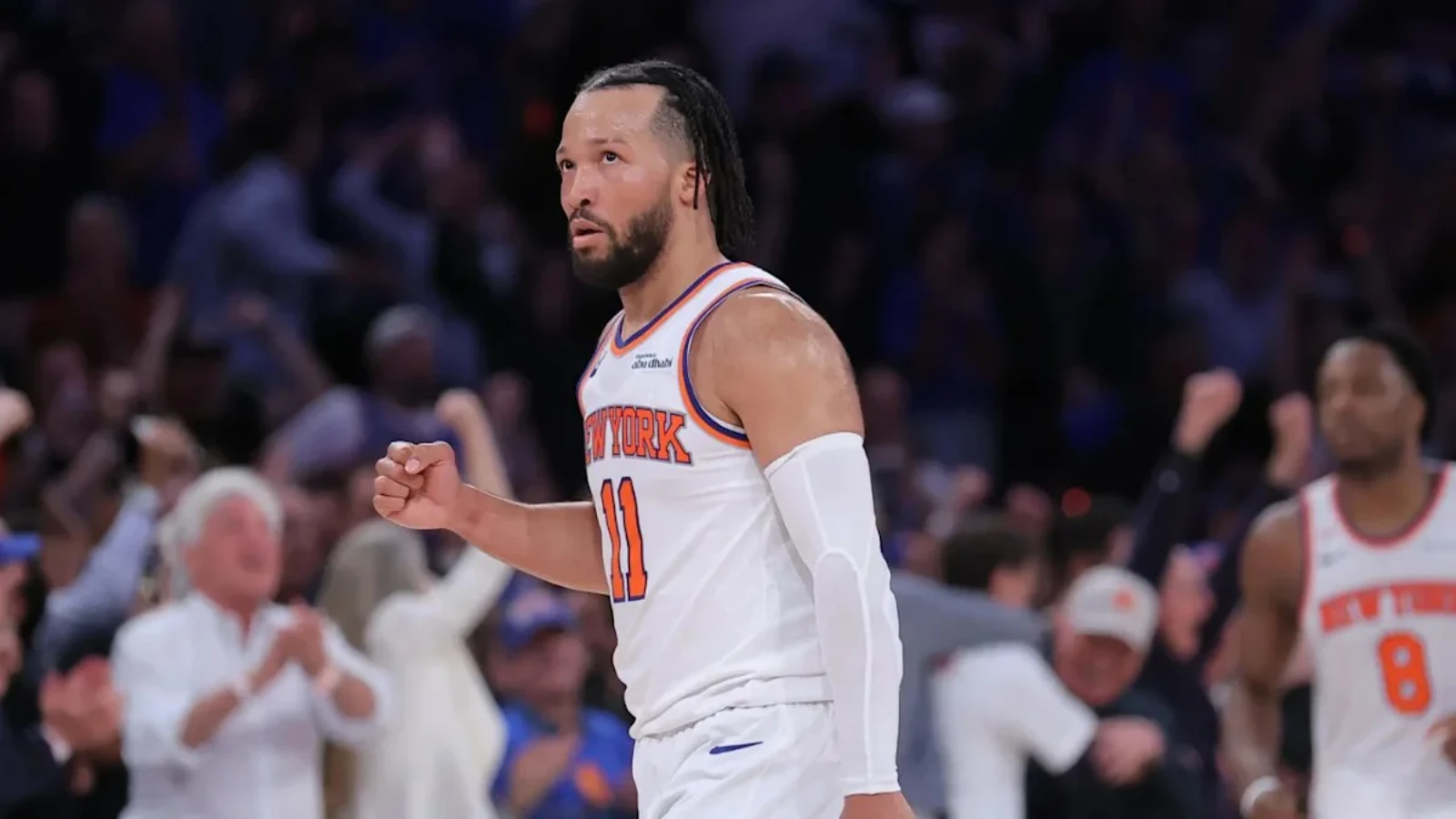 Jalen Brunson celebrating