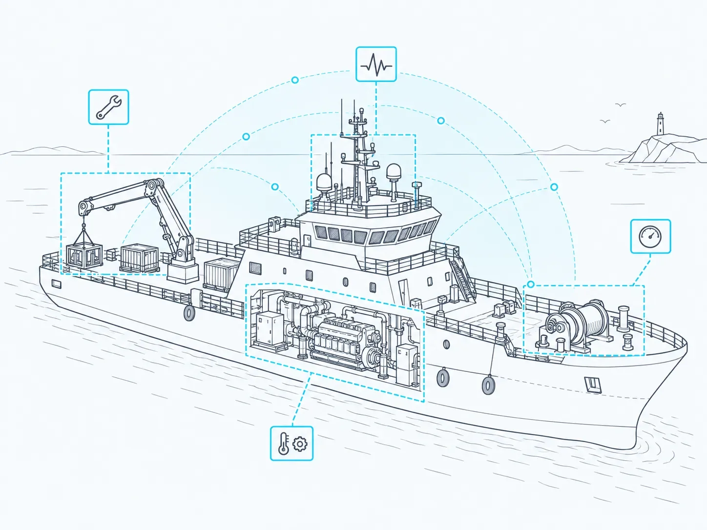 SeaVault technical condition monitoring illustration