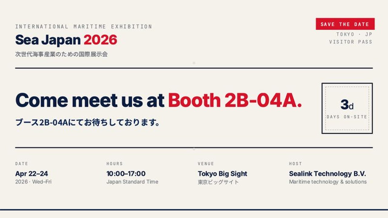 SEALINK Exhibits at Sea Japan 2026 in Tokyo