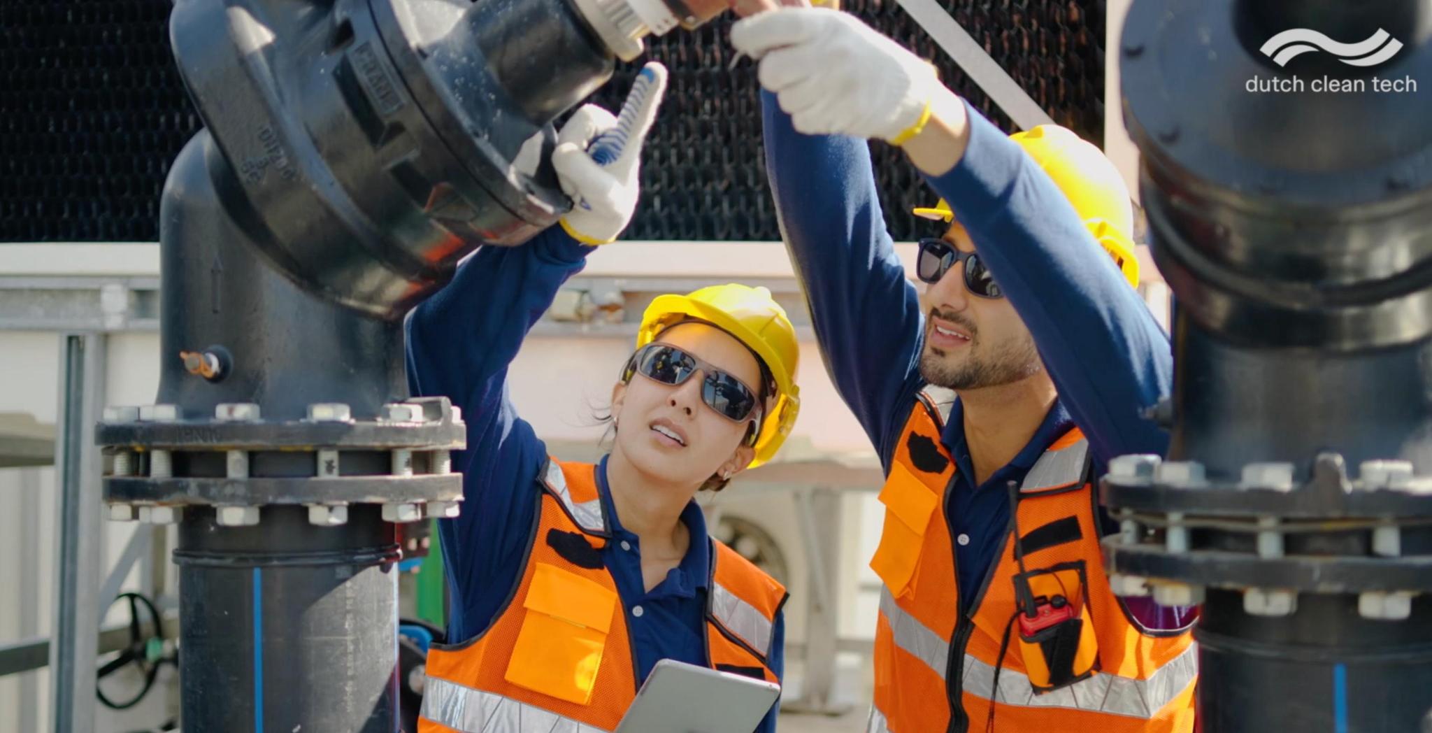 Bouw van een waterzuiveringsinstallatie van Pielkenrood