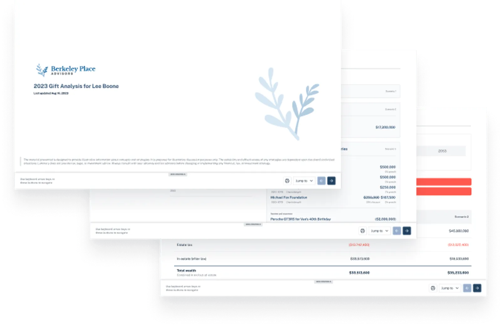 Luminary provides branded estate planning presentations that can be readily shared