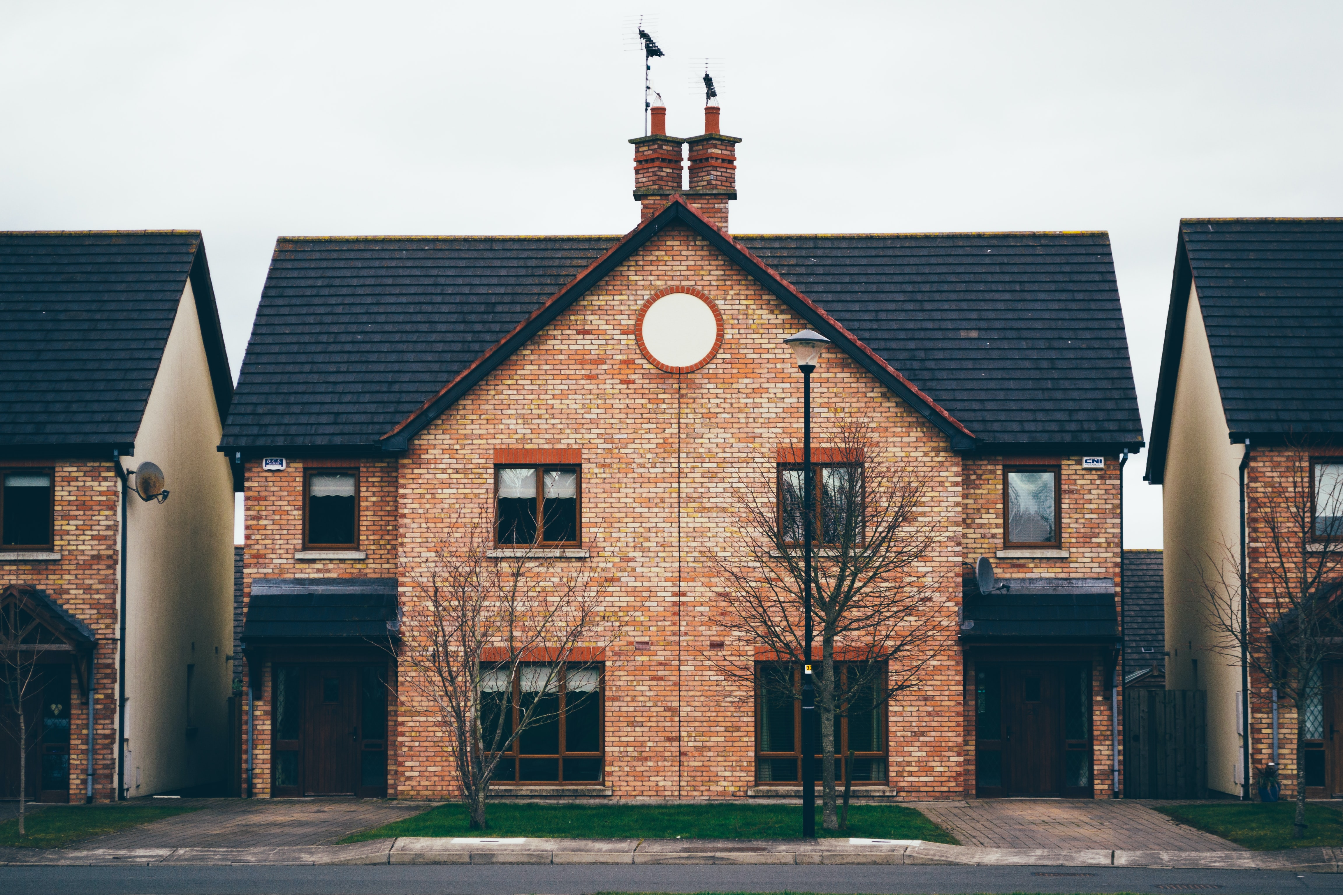 image of brick houses