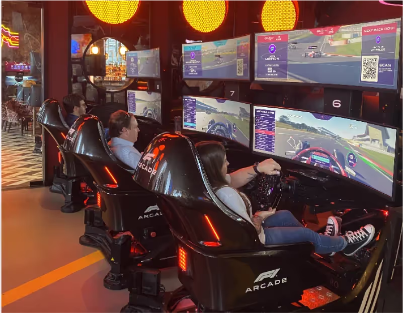 Acre social at F1 Arcade