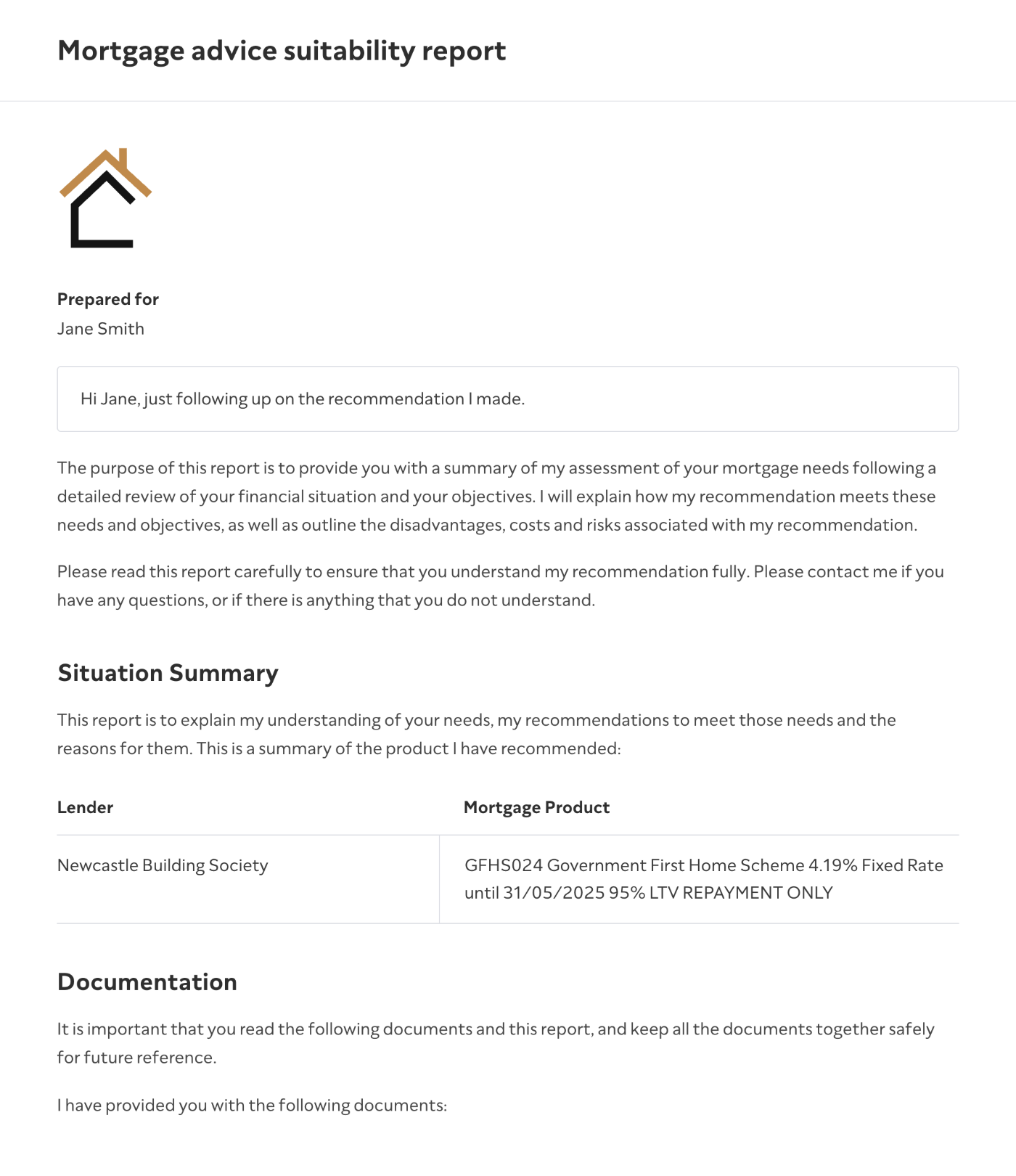 Automated suitability reports
