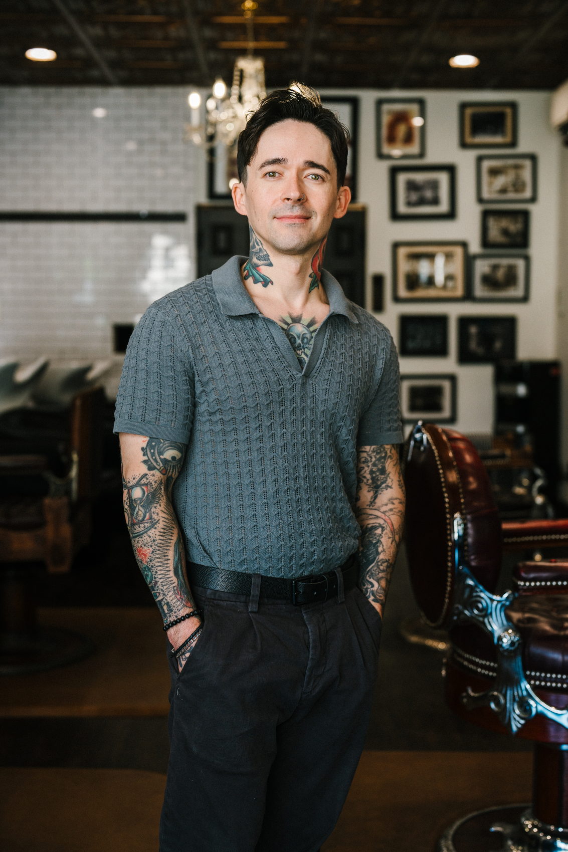 Adam Reyes, founder of The Stray Hare, on the shop floor