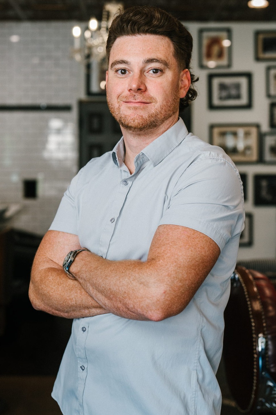 Jim Harvey, co-owner and barber at The Stray Hare