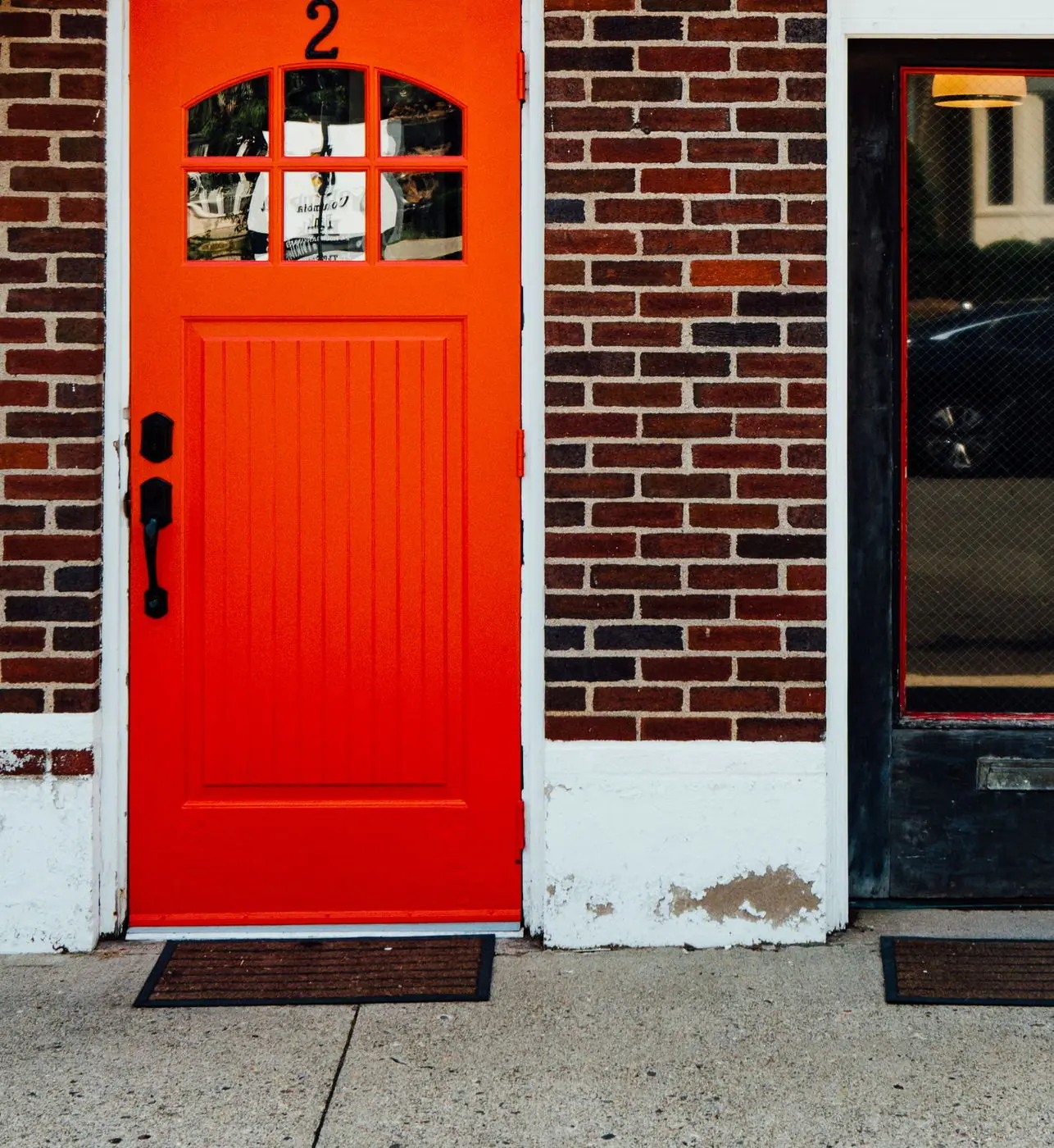 The red door at 2 Frederick Street, Waldwick, New Jersey