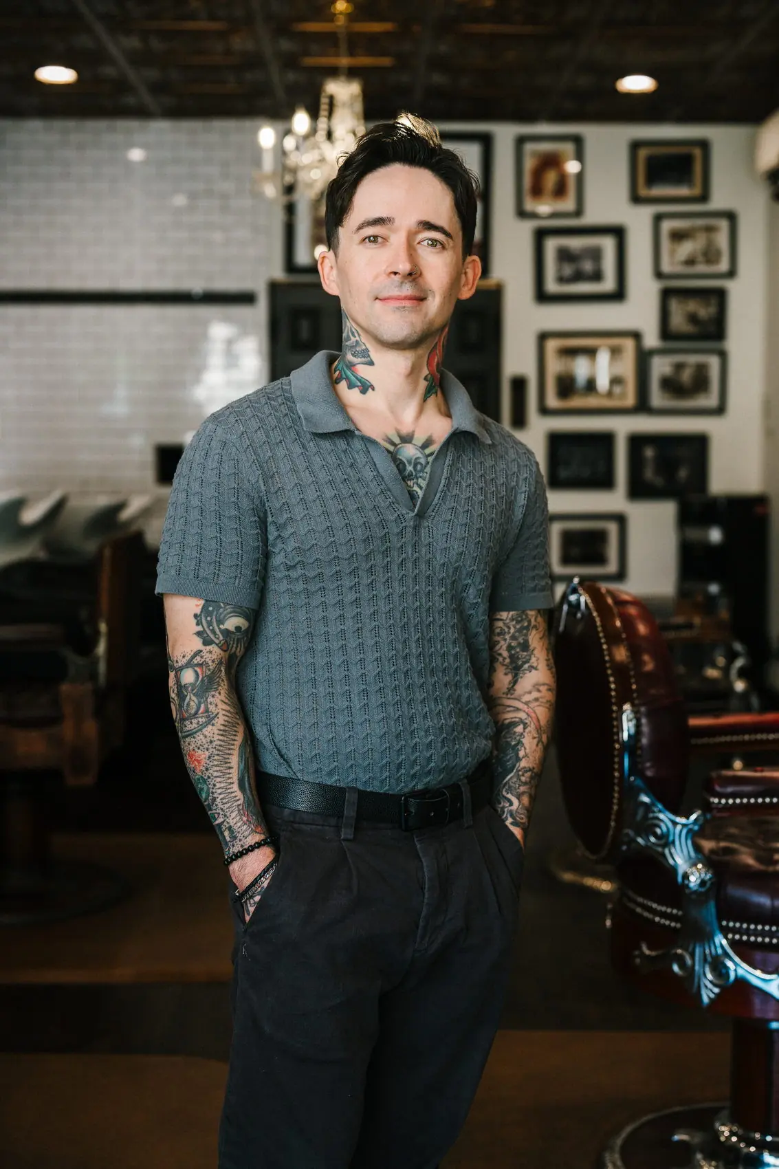Adam Reyes, founder of The Stray Hare, on the shop floor